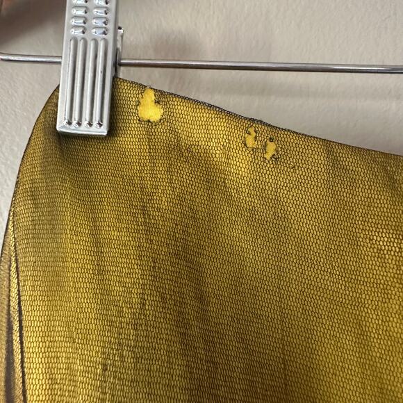 Zac Posen Chartreuse Embellished Pencil Skirt Size 0 - Picture 7 of 14